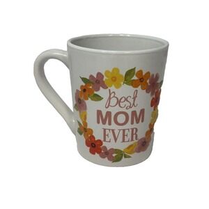 NEW COFFEE MUG CUP flomo BEST MOM EVER flowers floral